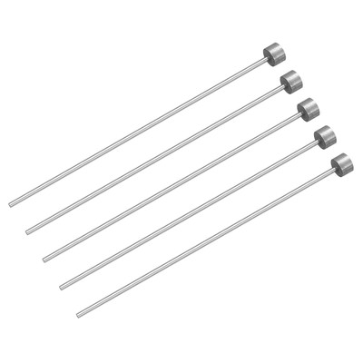 5stk gerade Auswerferstifte, 1 mm (0,04'')dmr, SKD61 Runde Spitze, 100 mm (4'') 