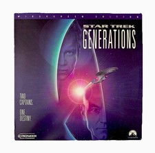 Star Trek: Generations Laserdisc, 1995 NM-/VG William Shatner Kirk Picard