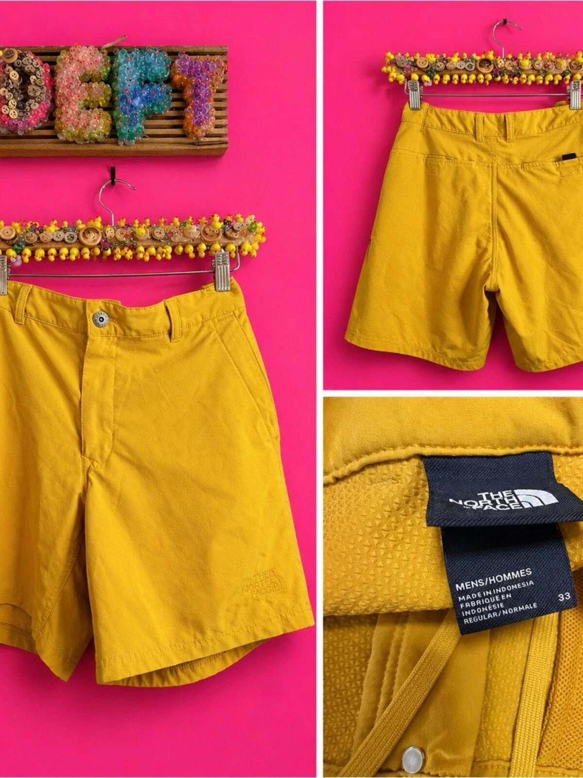 The North Face Men’s Mustard Yellow Hiking Shorts
