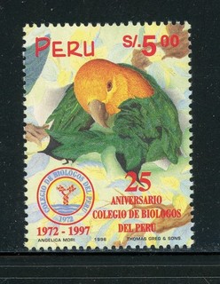 PERU MNH Selections: Scott #1153 5S College of Biology 25th Ann CV$9