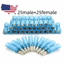 50pcs Heat Shrink Bullet Wire Connectors 16-14AWG Crimp Terminals Male  Female