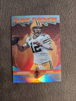 2022 Panini Phoenix - Flame Throwers Aaron Rodgers #FT-11 Silver Lazer
