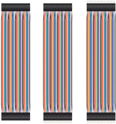 BERRYBASE 40pin Jumper / Dupont Kabel Set, je 1x F-F / M-M / F-M, 20cm Überbrückungskabel