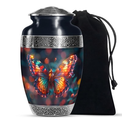 Butterfly Bloom Urns for Ashes Adult Mom, Cremation Urn (10 Inch)
