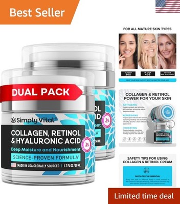 Deeply Nourishing Anti-Aging Moisturizer with Retinol - 2-Pack for Radiant Skin