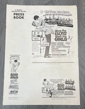 Vintage 1965 MGM When The Boys Meet The Girls Movie Press Book Theatre Promo