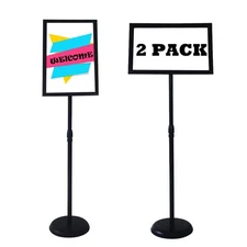 YDisplay Sign Holder Stand 8.5×11inches Floor Sign Stands Display with Base H...