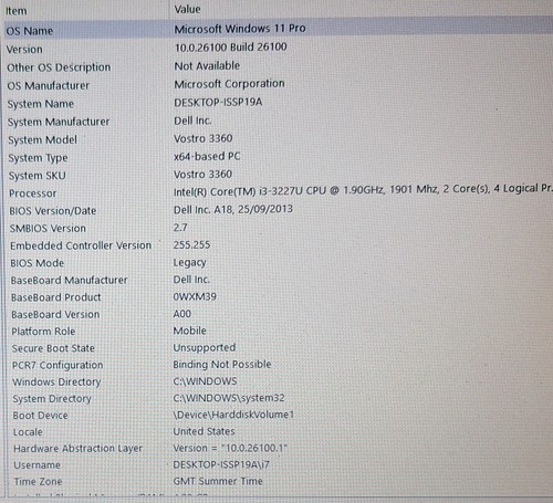DELL VOSTRO 3360 P32G i3 SSD 13.3" BLUETOOTH WEBCAM FINGERPRINT HDMI WINDOWS 11 - Picture 6 of 12