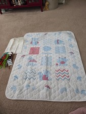 Cross Stitch Baby Quilt Bib