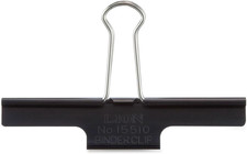 Extra Large Binder Clips, Black, 85-Sheet
