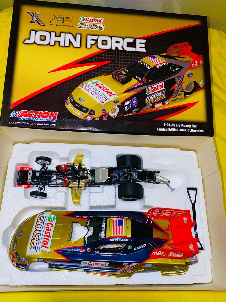NHRA JOHN FORCE 1:24 Die-cast EDGE Acción NITRO Divertido Coche TOP FUEL Drag Racing Foto 2 de 4