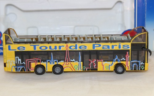 SIKU SUPER SERIE- 1885 - MAN LION'S CITY DD OPEN TOP TOUR BUS - LE TOUR DE PARIS - Picture 6 of 11