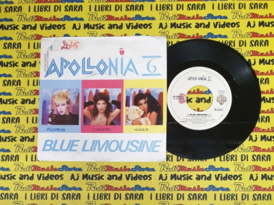 LP 45 7''APOLLONIA 6 Blue limousine Some kind of lover 1984 italy WARNER 92 90927