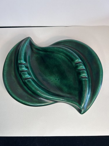 Vintage Large Green Ceramic Ashtray 8”x6”x1” - Picture 3 of 8