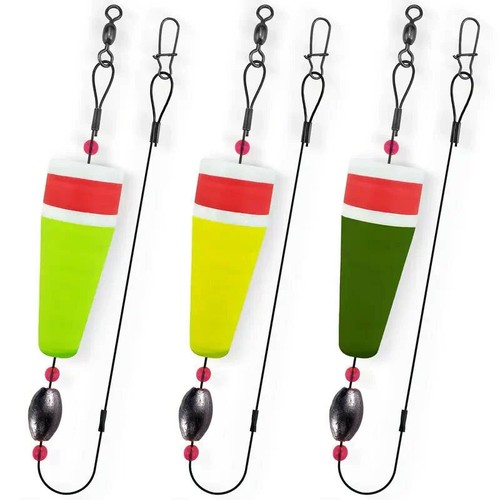 3 piezas flotadores de pesca bobbers pesca estallar trucha plataforma pop ponderado 3 pulgadas 4 pulgadas 5 pulgadas - Imagen 26 de 27