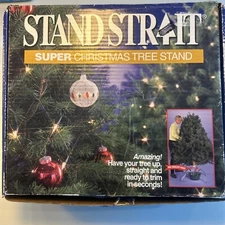Stand Strait Super Christmas tree stand 4-leg for trees 6-10 ft. - USA made