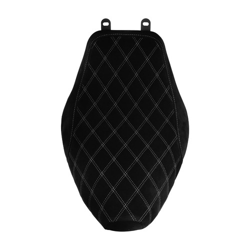 Driver Solo Seat White Stitching For Harley Heritage Softail Deluxe FLSTN 06-17 - Picture 8 of 17