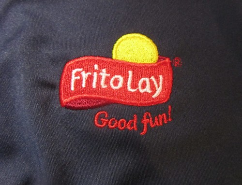 Frito Lay Short-Sleeve Polo Shirt, Good Fun, Blue, Polyester, Size L, EUC - Picture 4 of 6