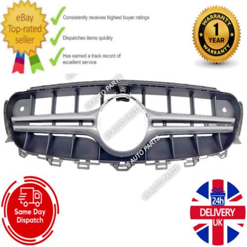 For Benz E-Class Front Radiator Silver Grille W213 2016-2021 C238 E63 Avantgarde - Picture 6 of 15