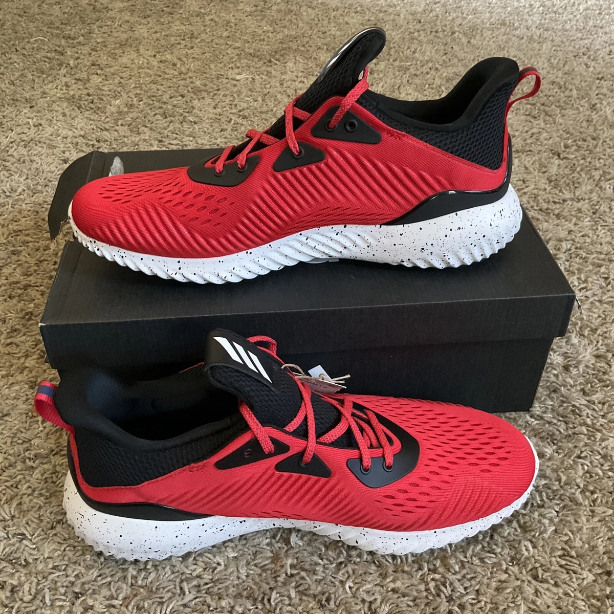 Adidas alphabounce red black hotsell