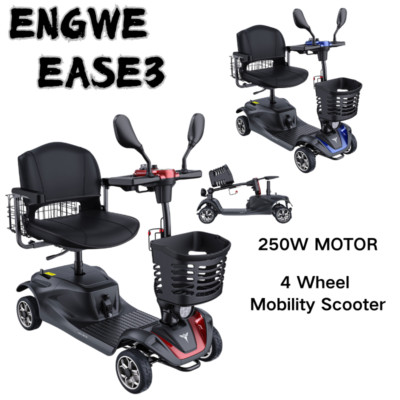 ENGWE Scooter 4Wheel Mobility Scooter for Seniors Adult 250W 24V Folding Scooter