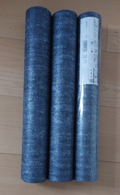 3 x blaue metallische Tapete Vliestapete blau a.s. Creation 