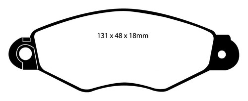 EBC Brake Pads Greenstuff Front for Citroën Xsara 206 306 Kangoo DP21136 - Bild 2 von 4
