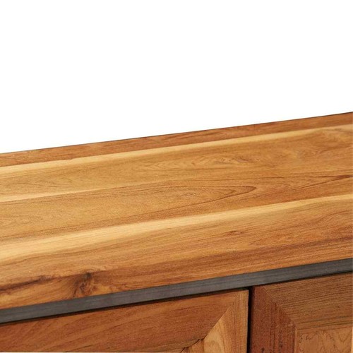Sideboard Recyceltes Teak und Stahl 65 x 30 x 70 cm - Bild 4 von 12