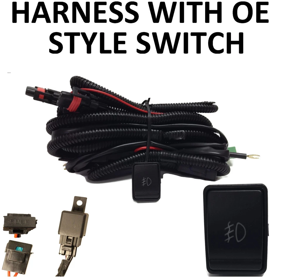 FOR 2014 2015 2016 NISSAN ROGUE FOG LIGHT LAMPS KIT BEZELS HARNESS SWITCH BULBS Foto 2 de 4