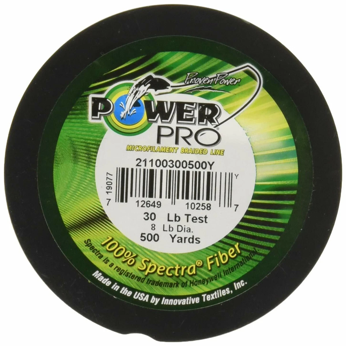 Power Pro Spectra Fiber Braided Fishing Line, Hi-Vis Yellow, 1500YD/65LB  712649102419