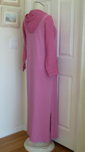 Maxi tasca Art-to-Wear USA 1999 vintage blu cactus rosa cotone maglia e lino S M MP - Foto 13 di 14