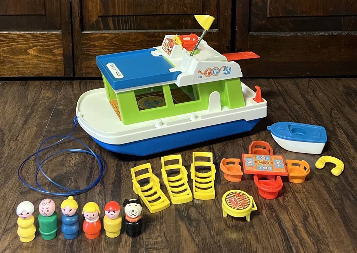 Houseboat Fisher Price Vintage Boat Fisher Price Happy Houseboat