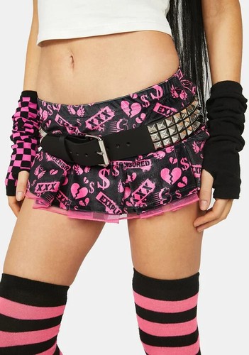 3 Row Pyramid Stud Black Leather Belt Punk Rock Goth Emo Grunge Alternative Club - Picture 3 of 23