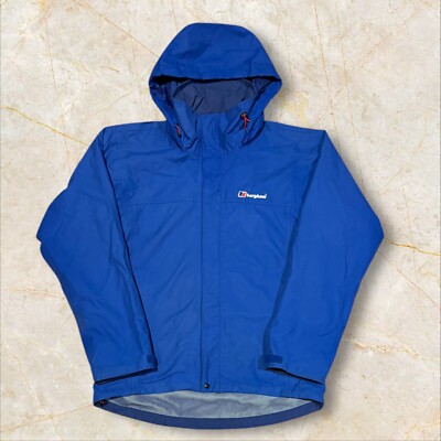Blaue Berghaus AQ2 wasserdichte Herrenjacke mit Kapuze - Größe Small (S) L520