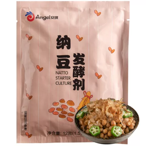 安琪酵母纳豆发酵剂小包装 1,5 g*24条 家用自制纳豆菌种 豆制品发酵菌粉 - Foto 1 di 8
