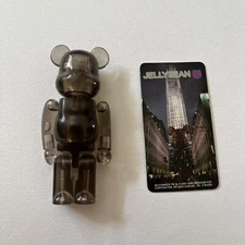 MEDICOM TOY Be@rbrick  S10  Jellybean used 100% Clear Black Jelly Bean