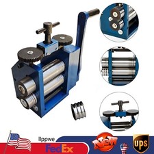 Manual Combination Rolling Mill Machine Jeweller Roller Jewelry Press Tool 75mm  