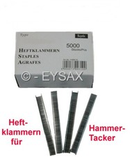 Heftklammern/Tackerklammern für Hammer-Tacker Rapid 11/R11 (Klammertyp:140/11)