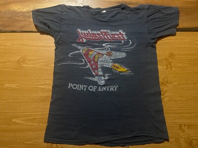Judas Priest Shirt 1981 Point Of Entry Tour Official Rare