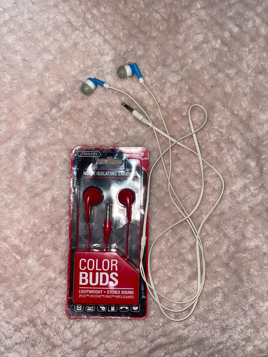 Sentry Red Noise Isolating Earbuds Color Buds BNIB