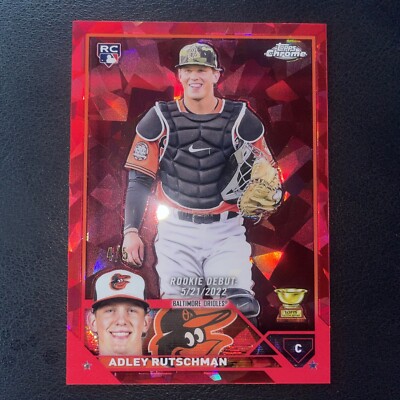 2023 Topps Chrome Update Sapphire Edition red RC Adley Rutschman 