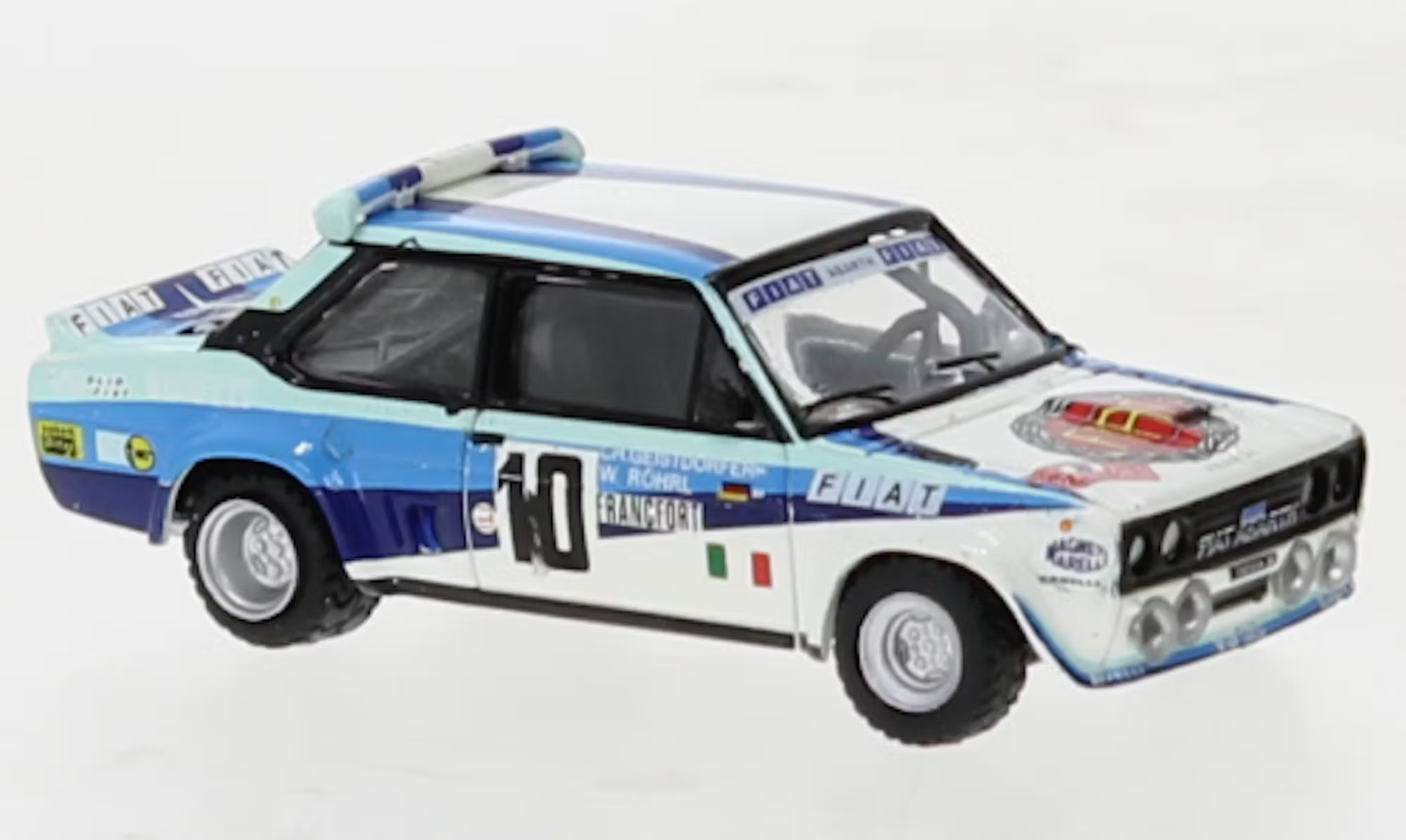 Brekina 22654 Fiat 131 Abarth, No.10, Fiat, Monte Carlo, W.Röhrl, H0 1:87 Scale