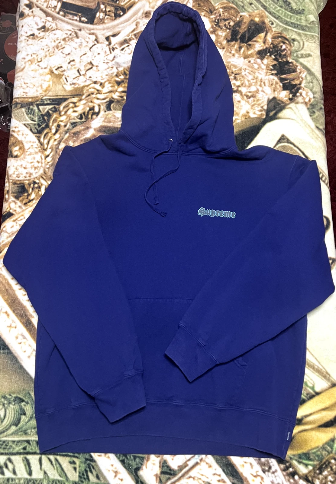 Sweat à capuche Supreme Love Dark Royal 2021 NewYork Box logo BAPE Palace