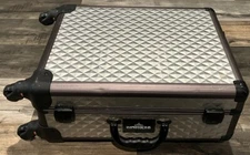 IMPRESSIONS Slaycase XLS Vanity Rolling Wheeled Travel CaseLED Bulb Makeup Gray