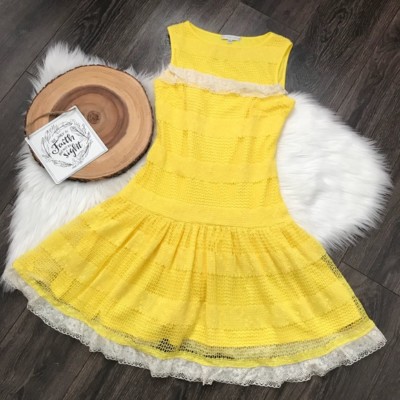 white christmas dresses Siula Crochet Maxi Dress | Yellow