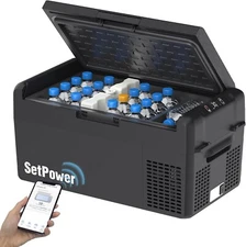 Setpower 12V Refrigerator RF20 Portable Freezer 50H Keep Cool Electric Cooler