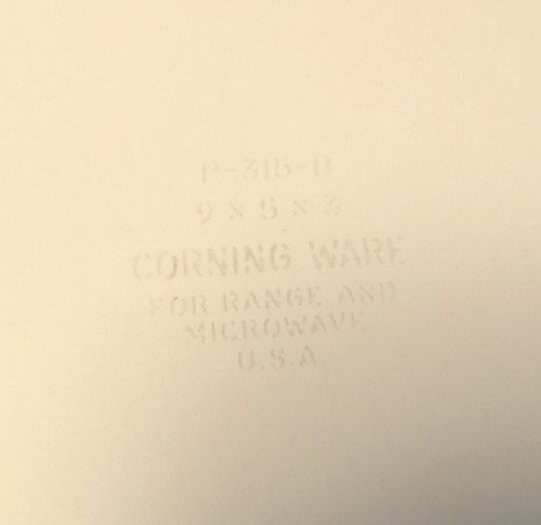 Vtg Corning Ware Blue Cornflower 2 Qt Casserole Bread Loaf Pan 9x5x3