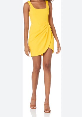 Black Halo Womens Yellow Mini Dress 12 | eBay Black Halo Womens Yellow Mini Dress 12 | eBay