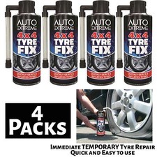 4X4 - 4 -LARGE QUICK FIX CAR EMERGENCY TYRE PUNCTURE REPAIR KIT 450ml - 7146