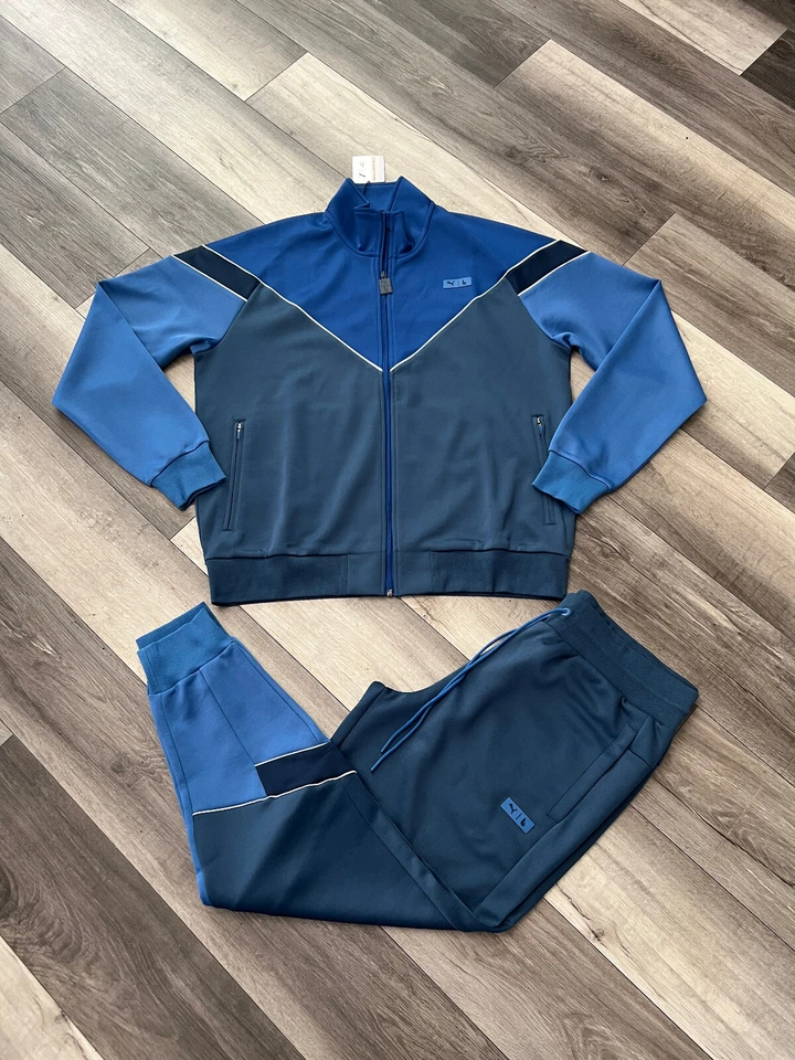 NUEVO CON ETIQUETAS CHÁNDAL PUMA HOMBRE 2 PIEZAS LAUREN LONDRES AZUL GRIS OSCURO TALLA PEQUEÑA Foto 4 de 4